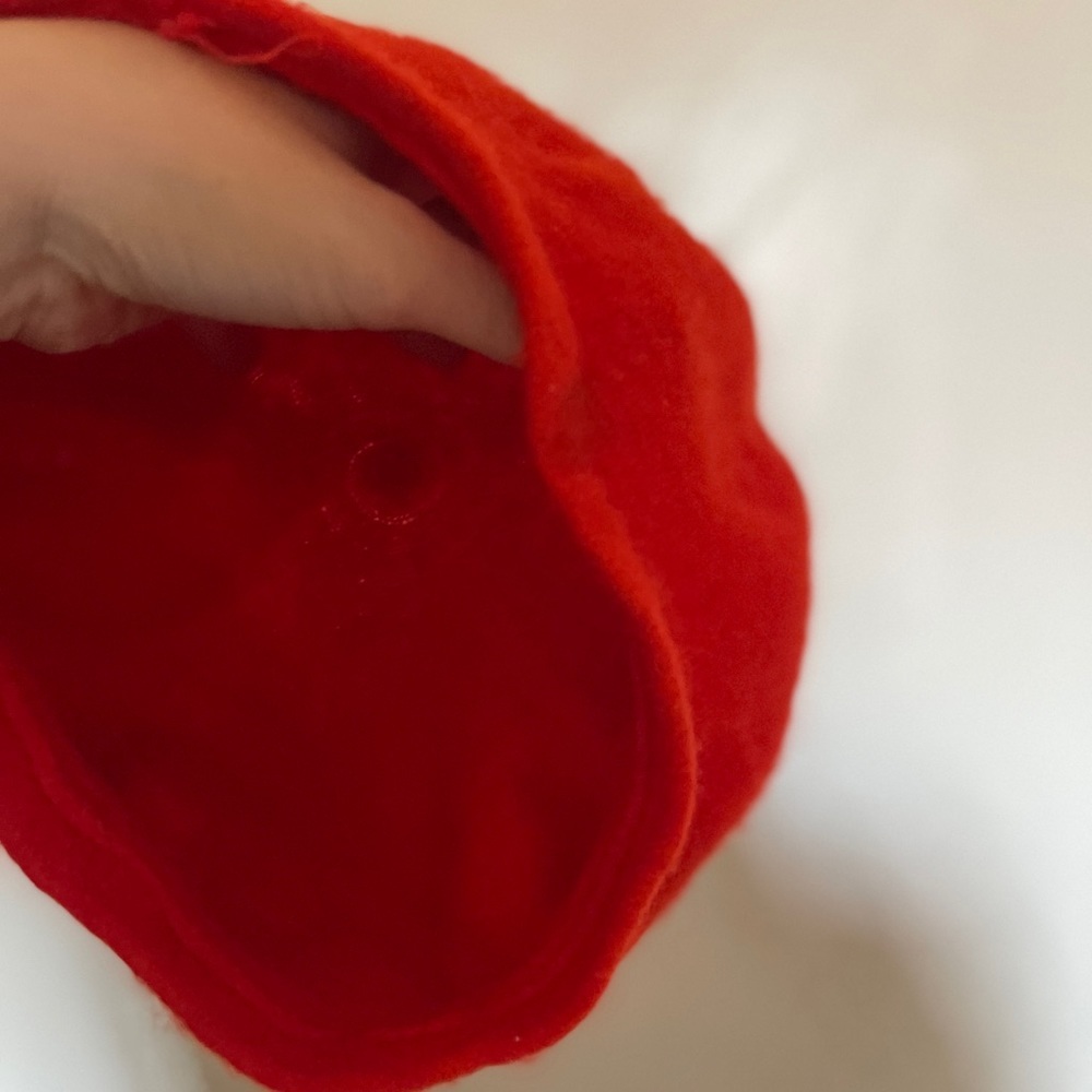 Vintage Paris France wool red beret tam hat French style beanie - Picture 7 of 9